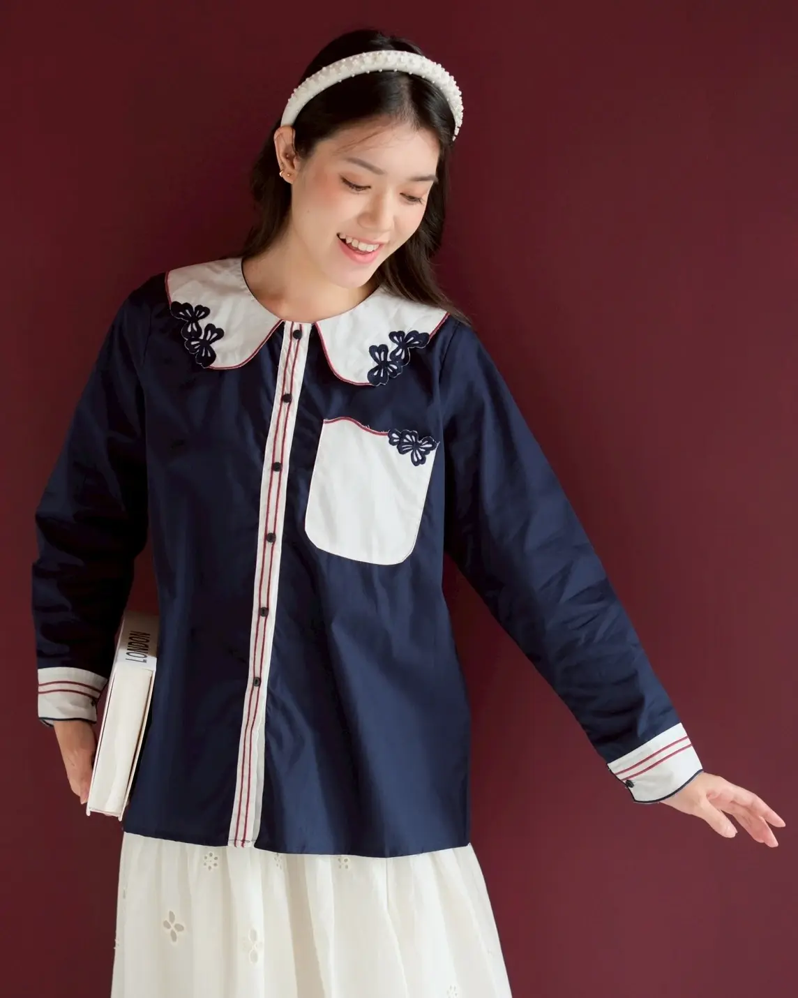 Steliza Shirt Kode 20405 Navy
