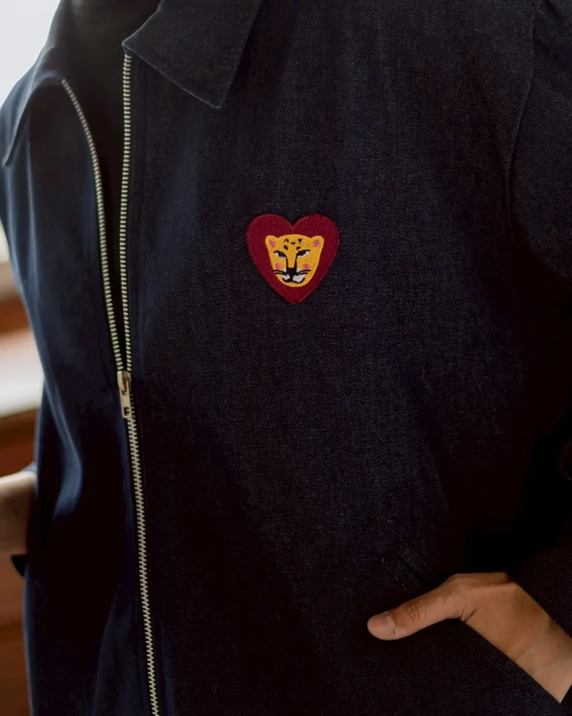 Tinka Denim Jacket Dark Blue - Image 3