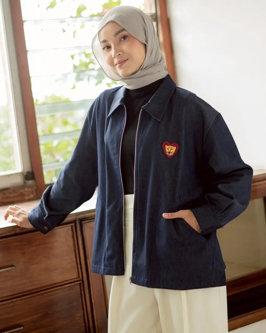 Tinka Denim Jacket Dark Blue - Image 4