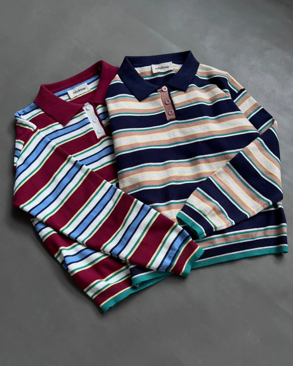 Wesly Stripe Longsleeve Red - Image 3