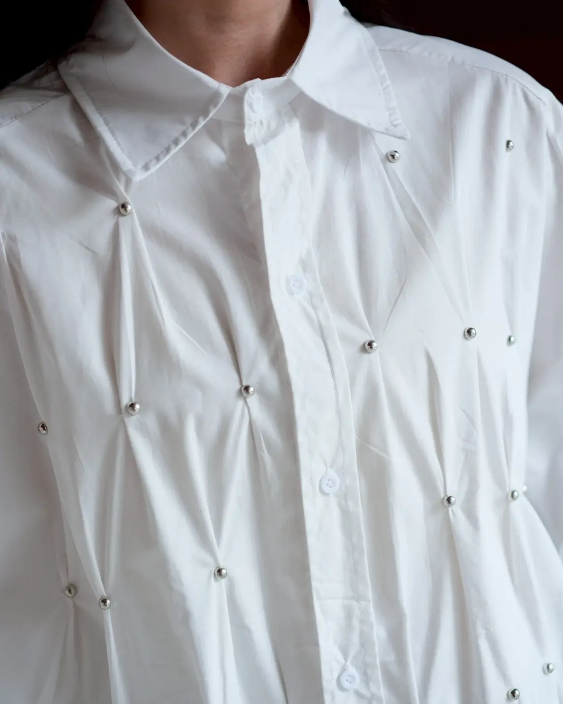 Zivah Oversize Shirt Broken White - Image 2