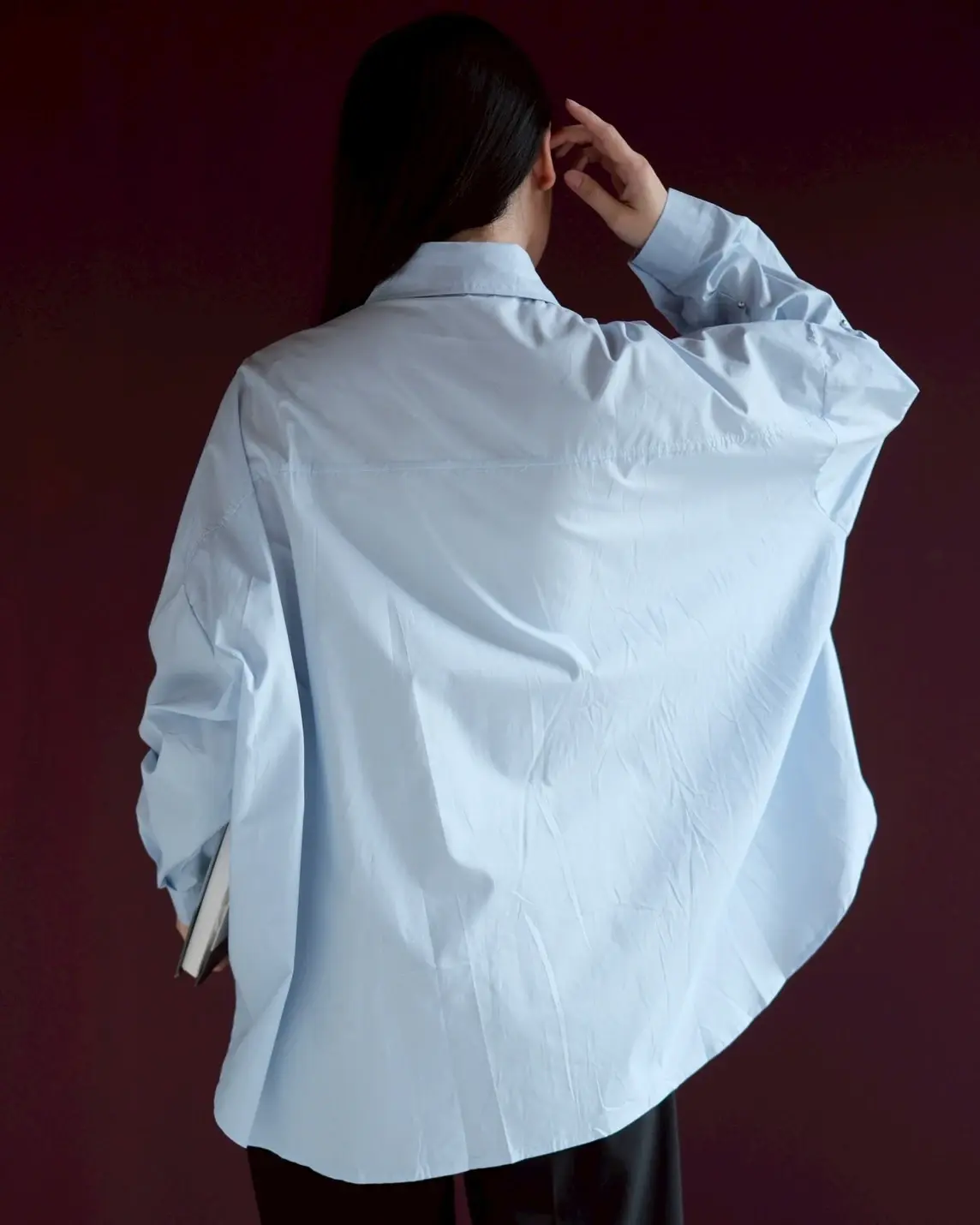 Zivah Oversize Shirt Baby Blue - Image 3