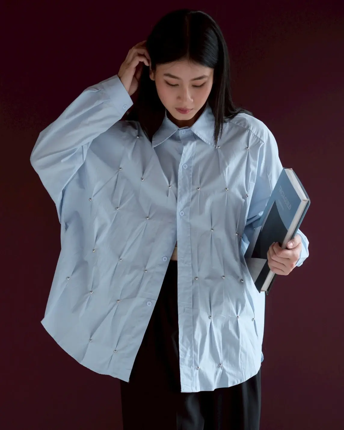 Zivah Oversize Shirt Baby Blue