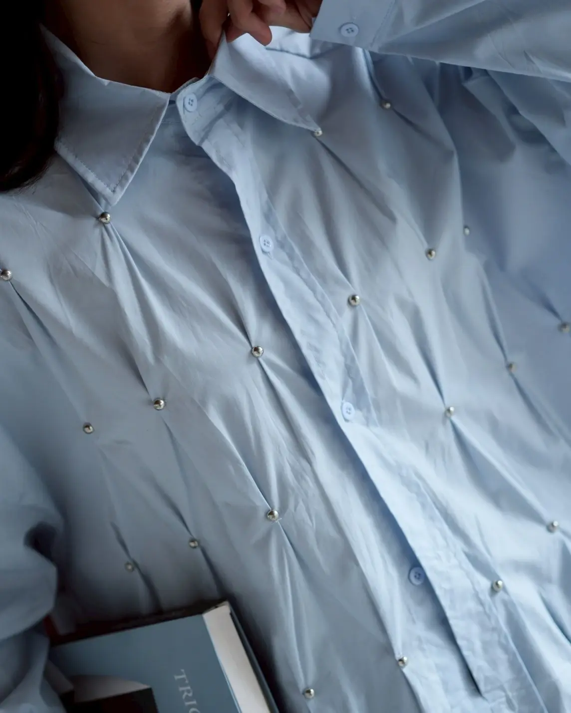 Zivah Oversize Shirt Baby Blue - Image 2