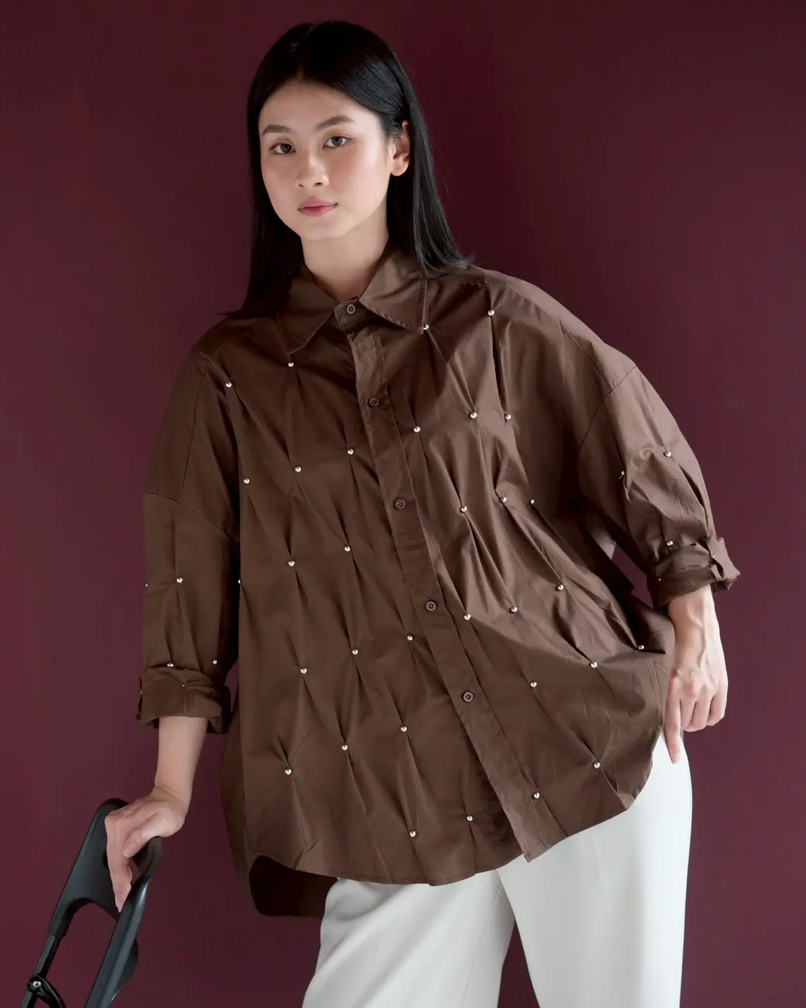 Zivah Oversize Shirt Coffee