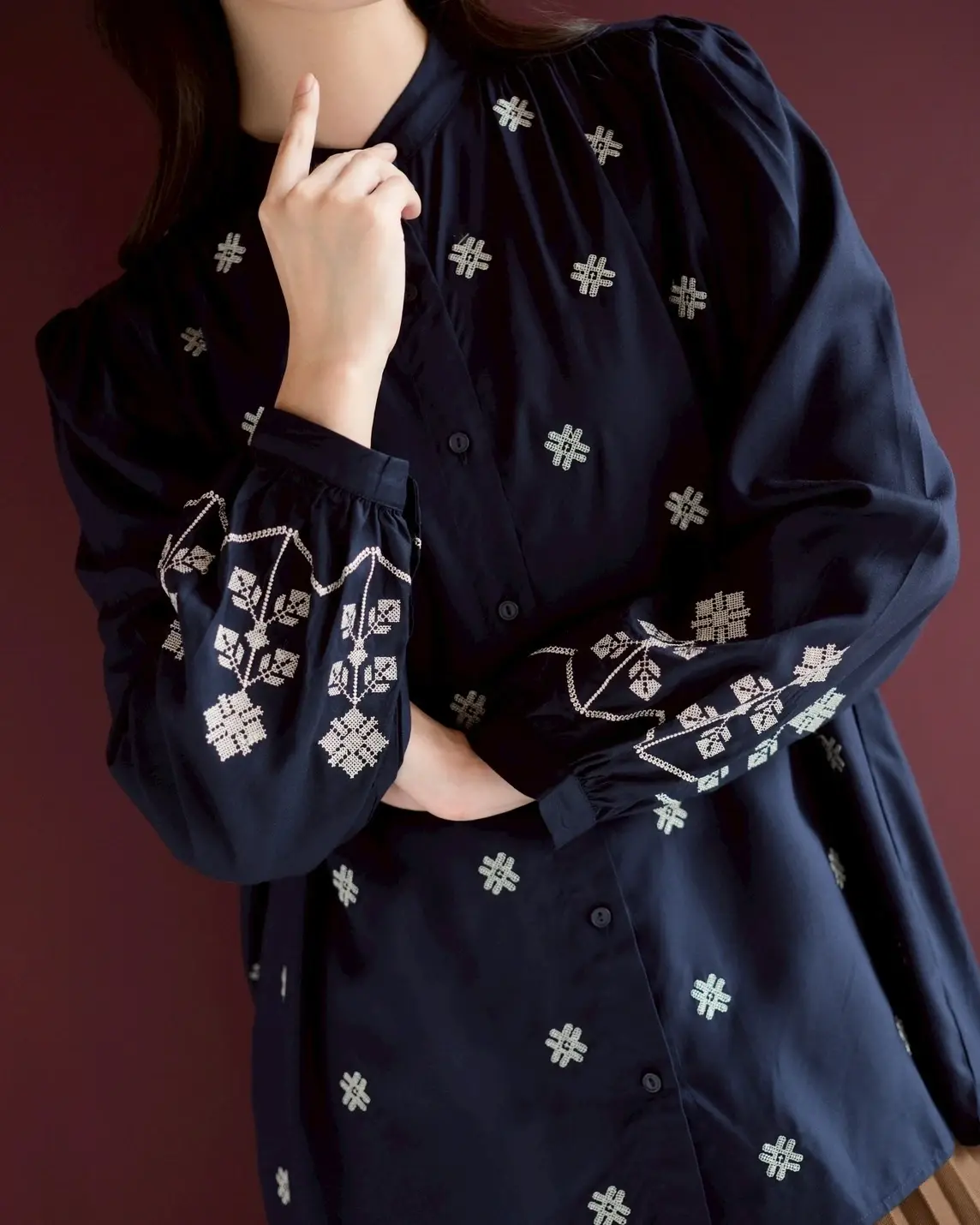 Celize Shirt Kode 60099 Navy - Image 2