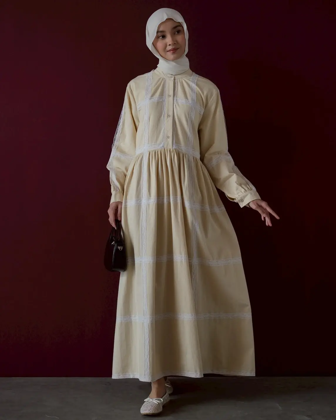 Ainaya Maxi Dress Cream