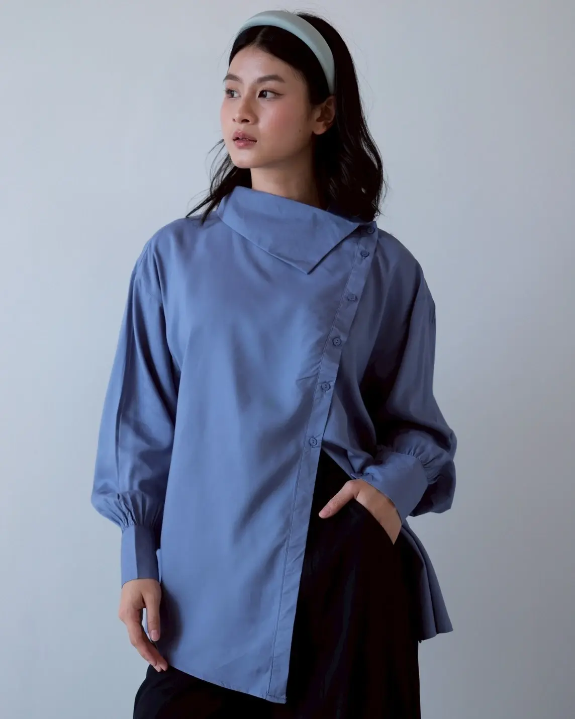 Amana Shirt Kode 1475 Blue Denim