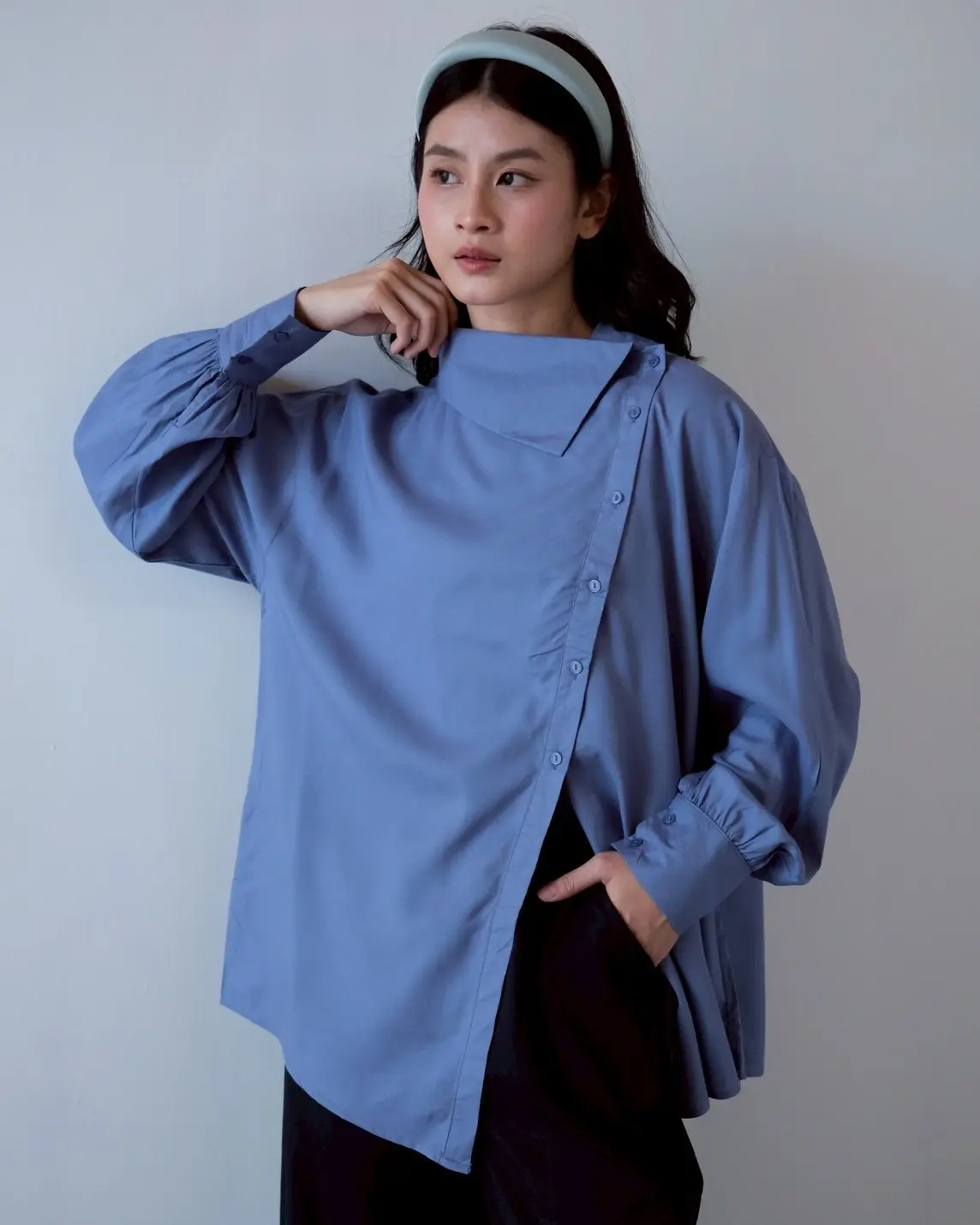 Alternative view of Amana Shirt Kode 1475 Blue Denim