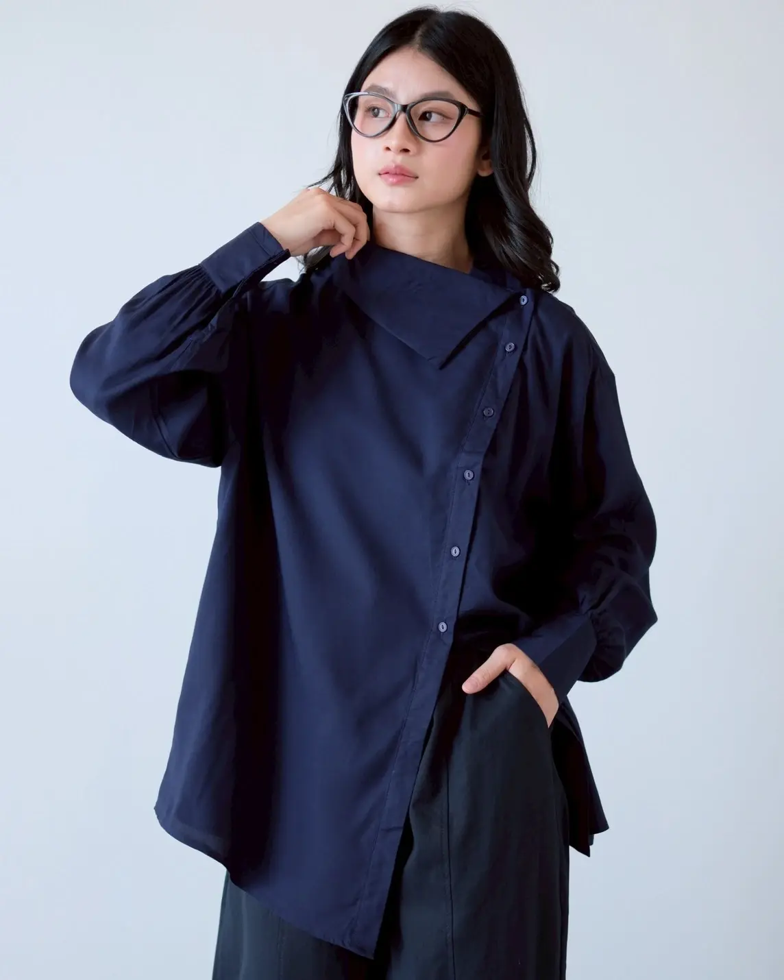 Amana Shirt Kode 1475 Navy