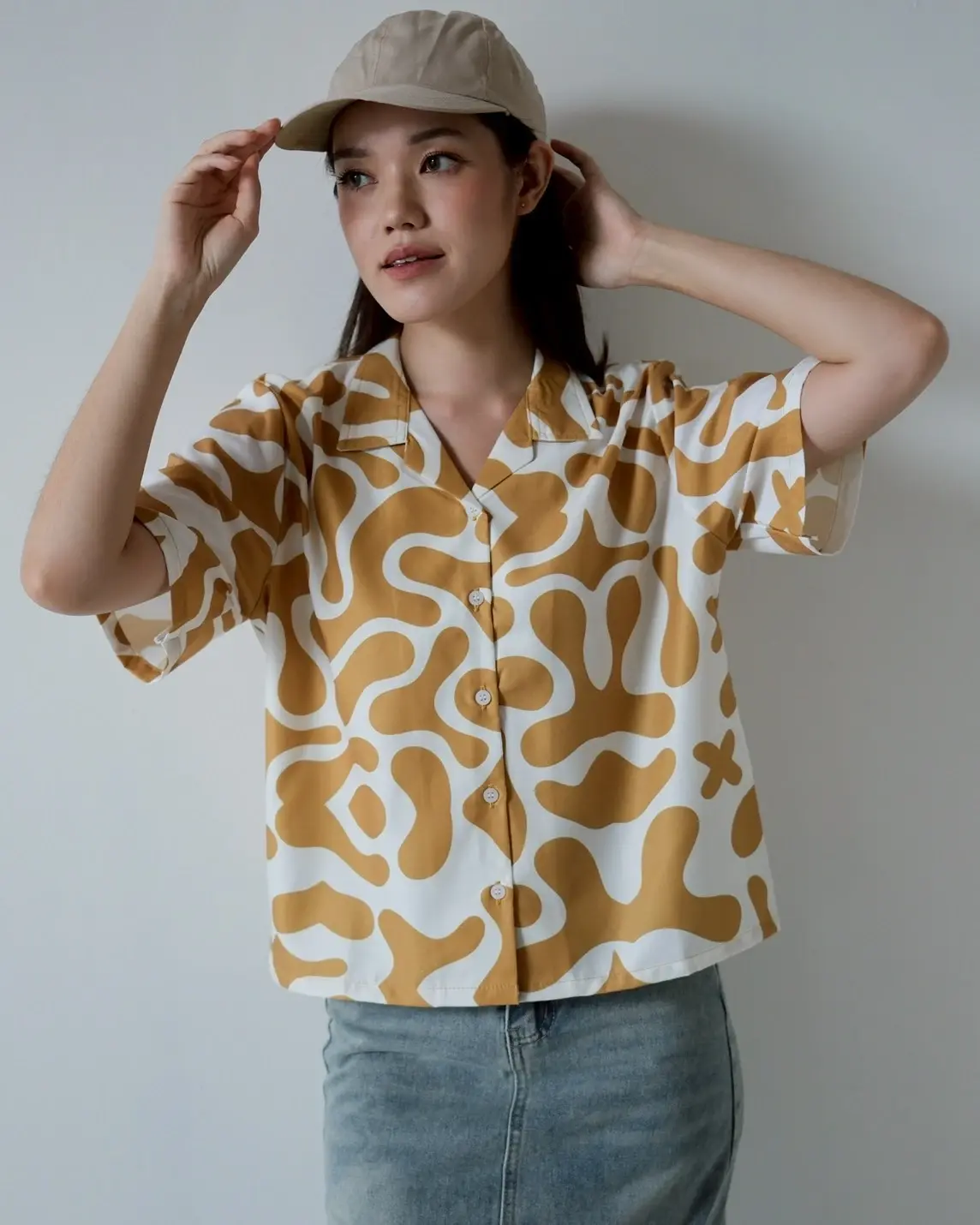 Amoeba Shirt Mustard
