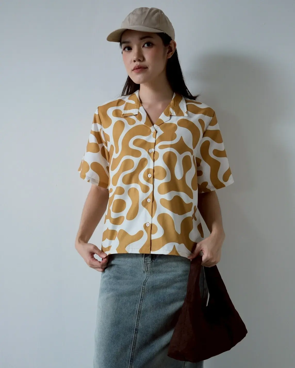 Alternative view of Amoeba Shirt Mustard