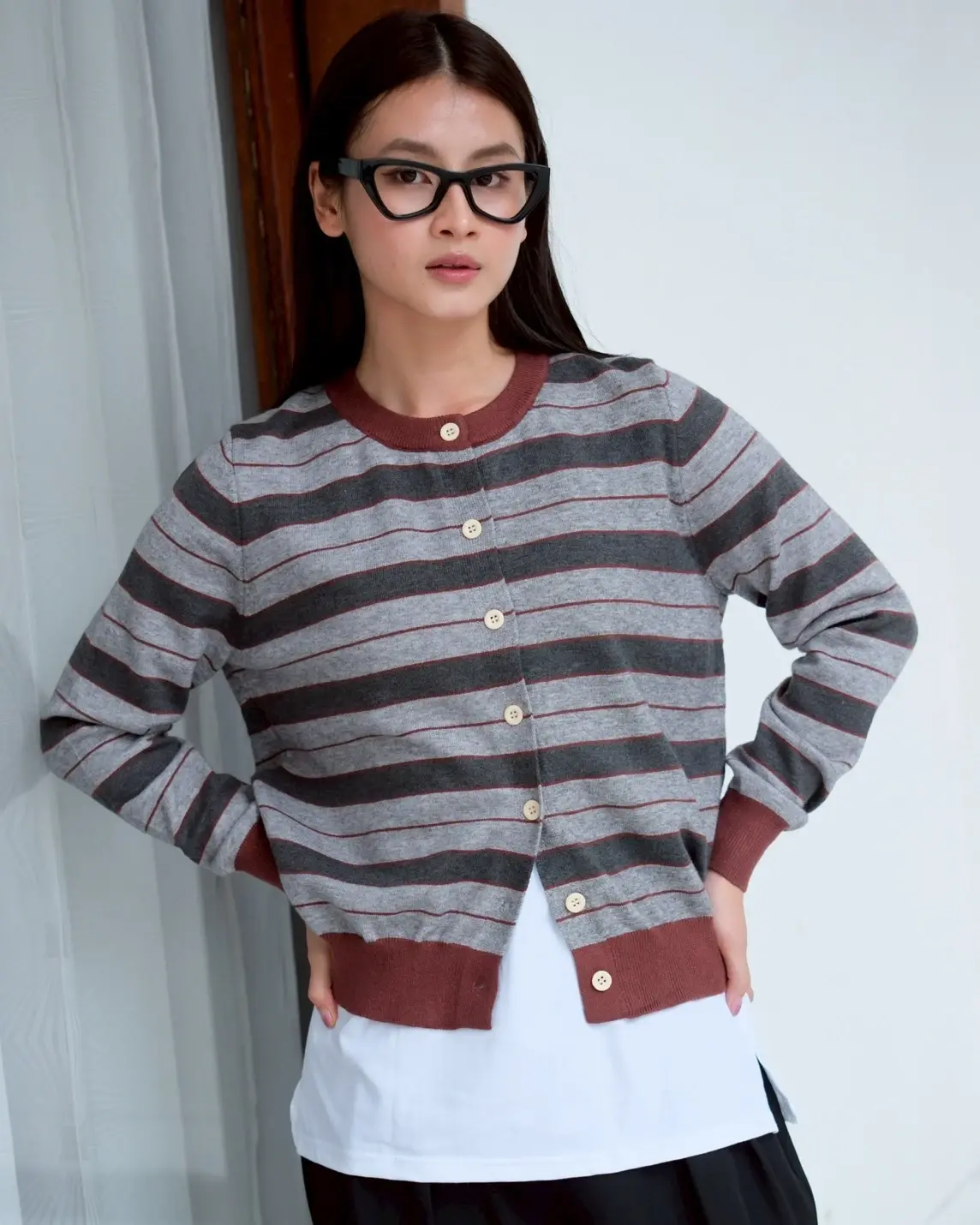 Brisela Cardi Kode 281K Choco