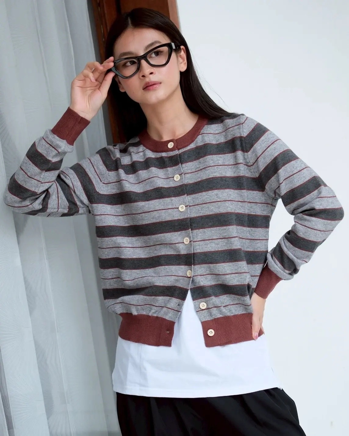 Brisela Cardi Kode 281K Choco - Image 2
