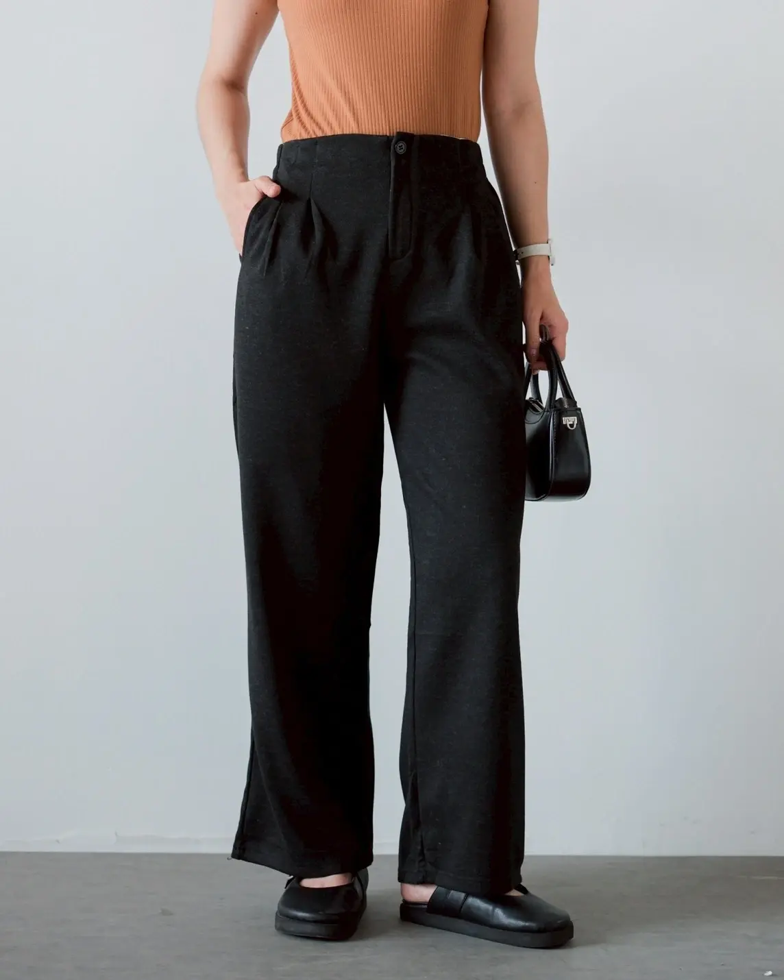 Berona Cullote Pants Kode 146L Misty Black