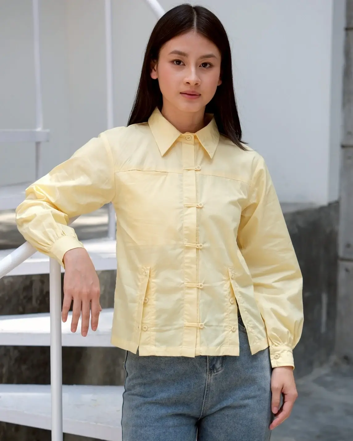 Grandpa Carine Shirt Pale Banana