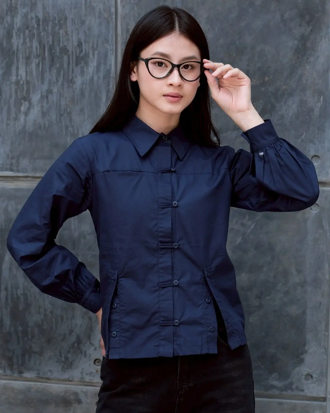 Alternative view of Grandpa Carine Shirt Navy