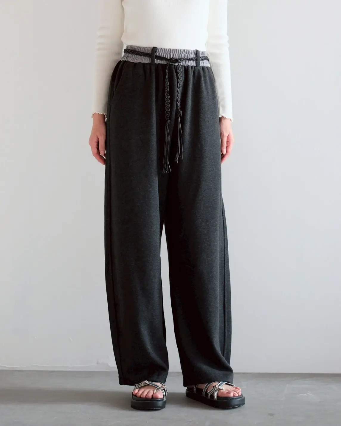 Alternative view of Ganora Pants Kode 253K Dark Grey - Grey