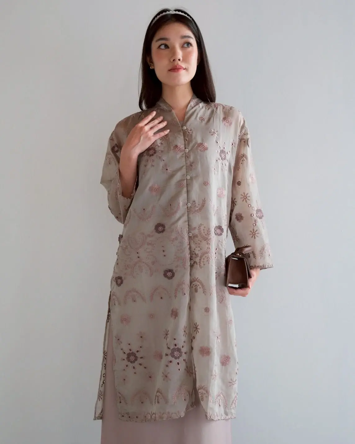 Hapzia Tunik Kode 80126.2 Grey