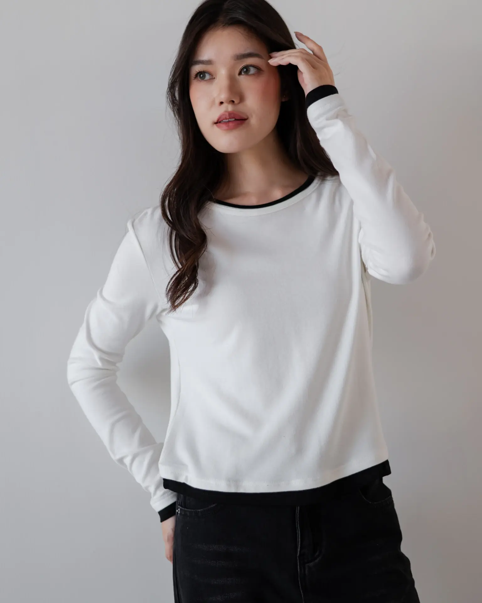 Alternative view of Isolde Longsleeve Kode 11L Broken White