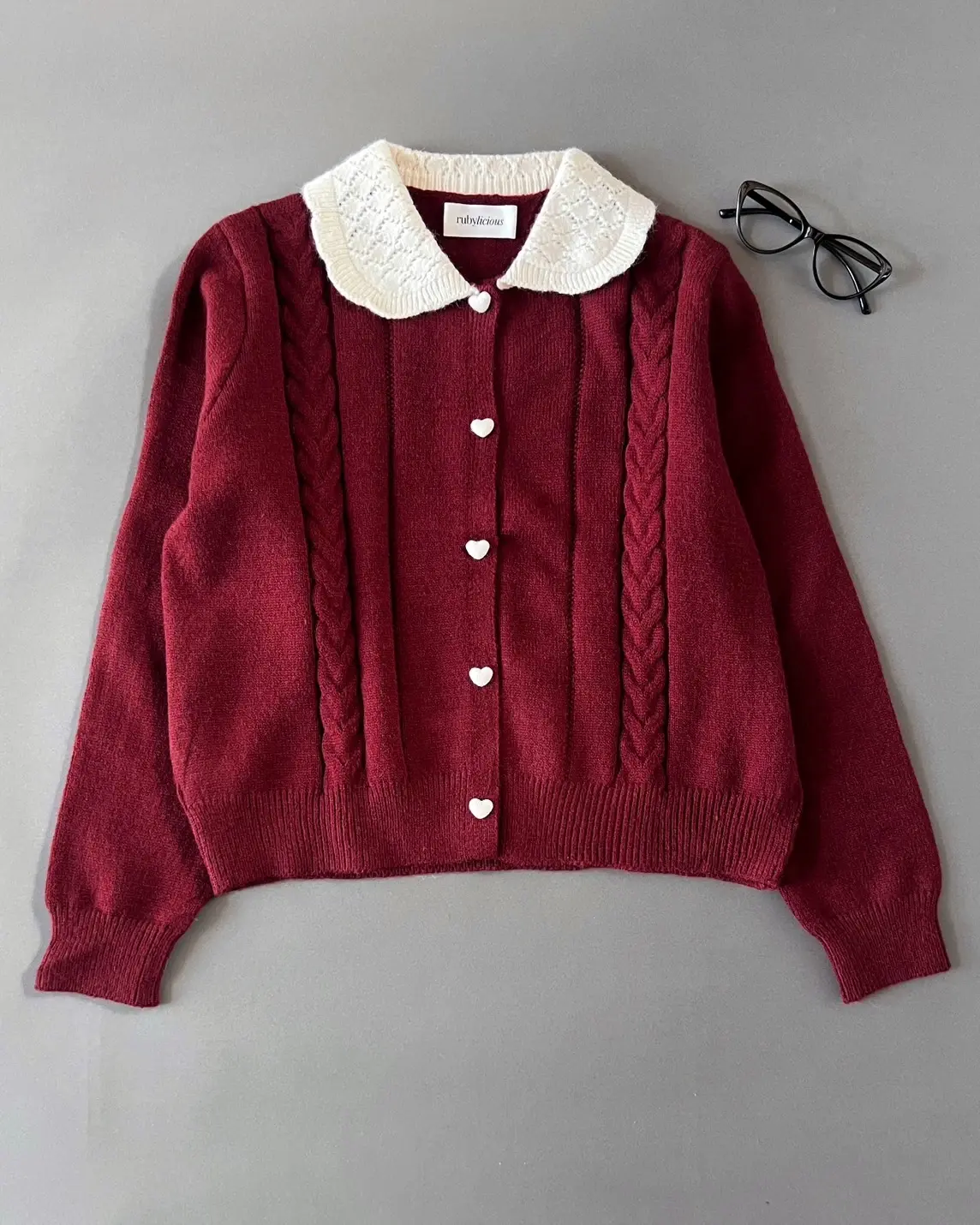 Maisy Longsleeve Kode 206L Maroon - Image 2