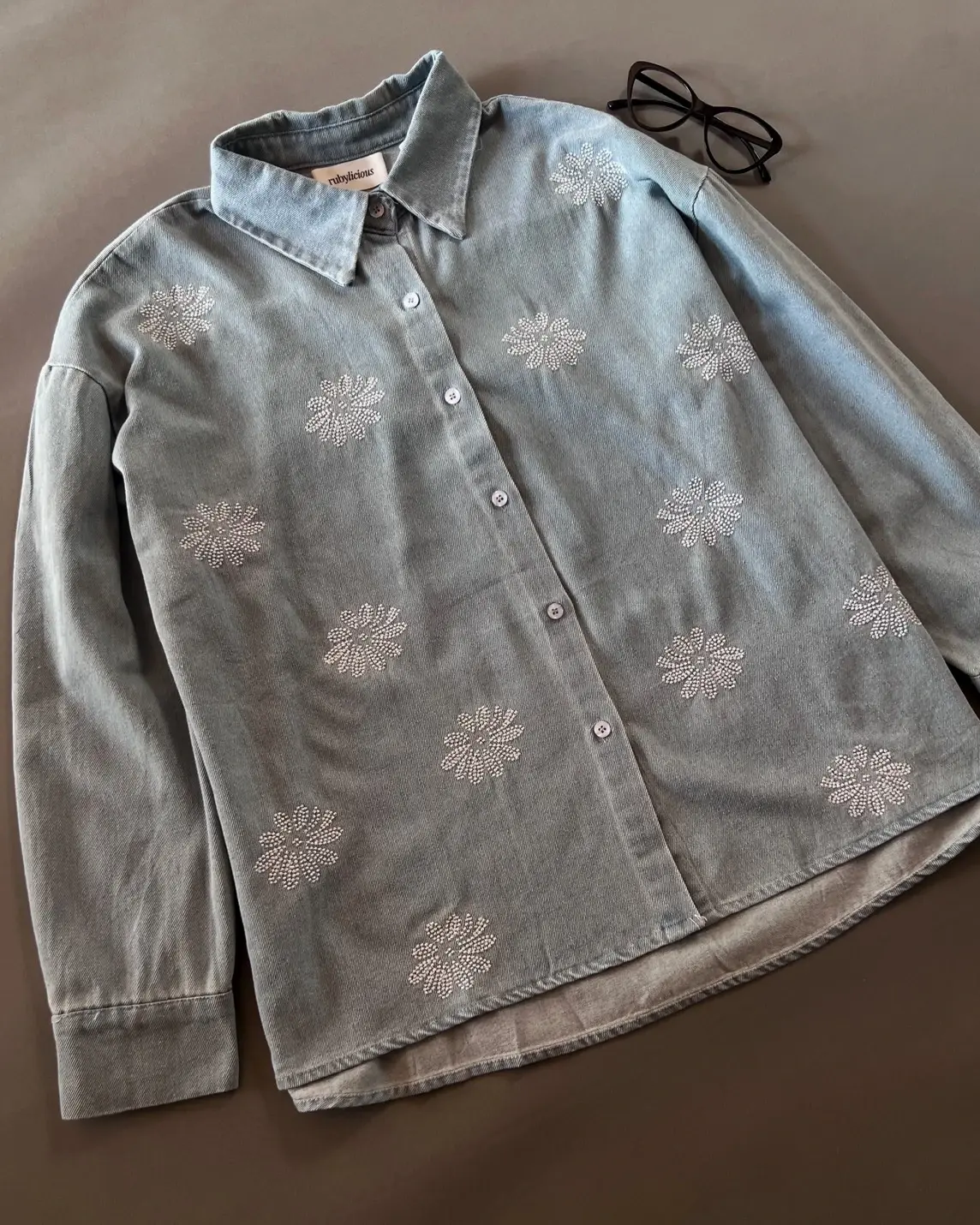 Alternative view of Stela Denim Shirt Kode 12L Light Blue