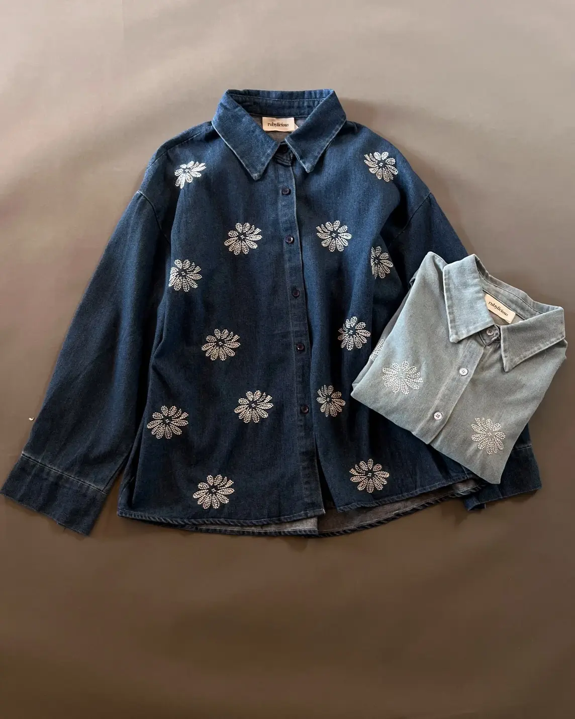 Alternative view of Stela Denim Shirt Kode 12L Dark Blue