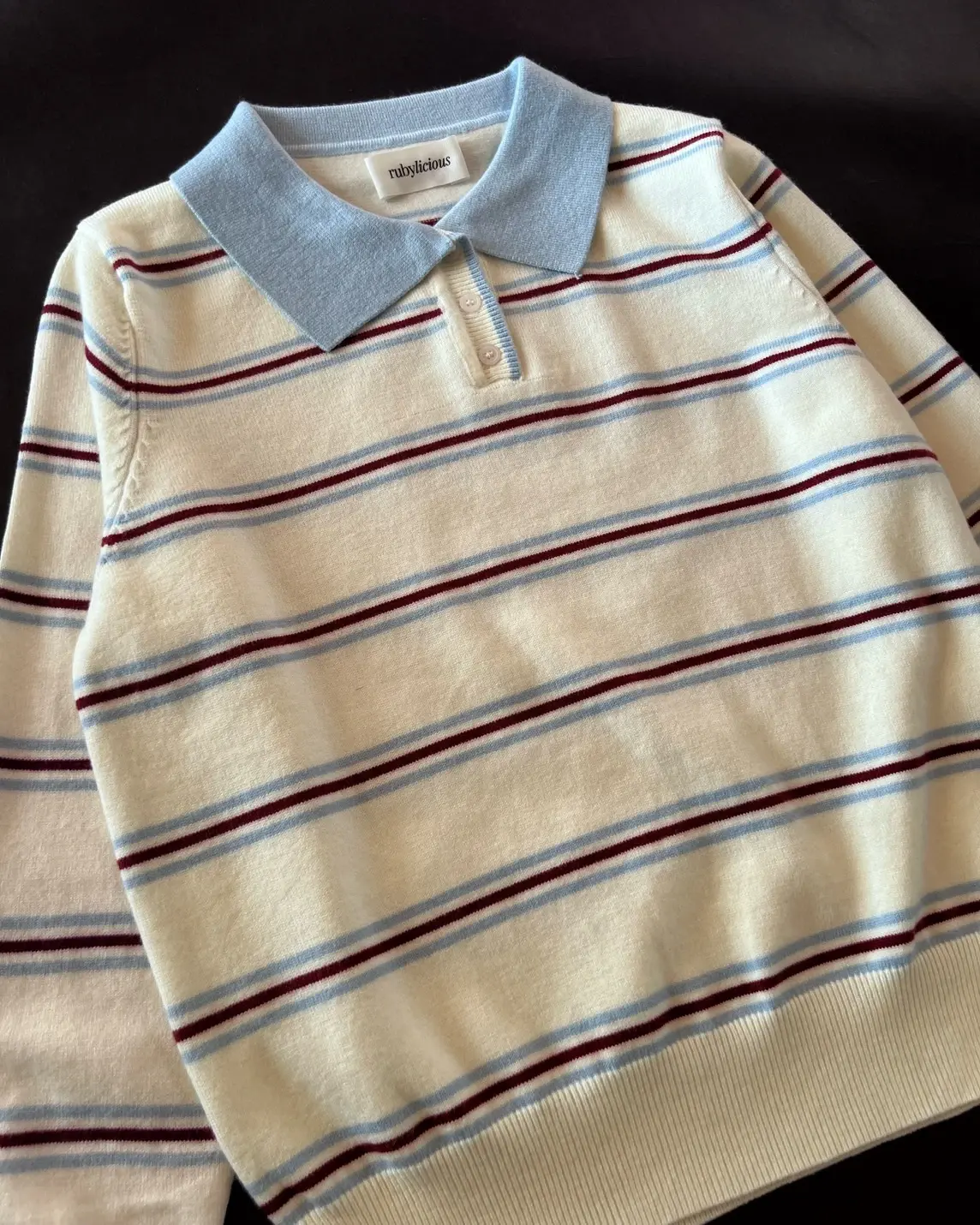 Velia Stripe Longsleeve Kode 297K Broken White