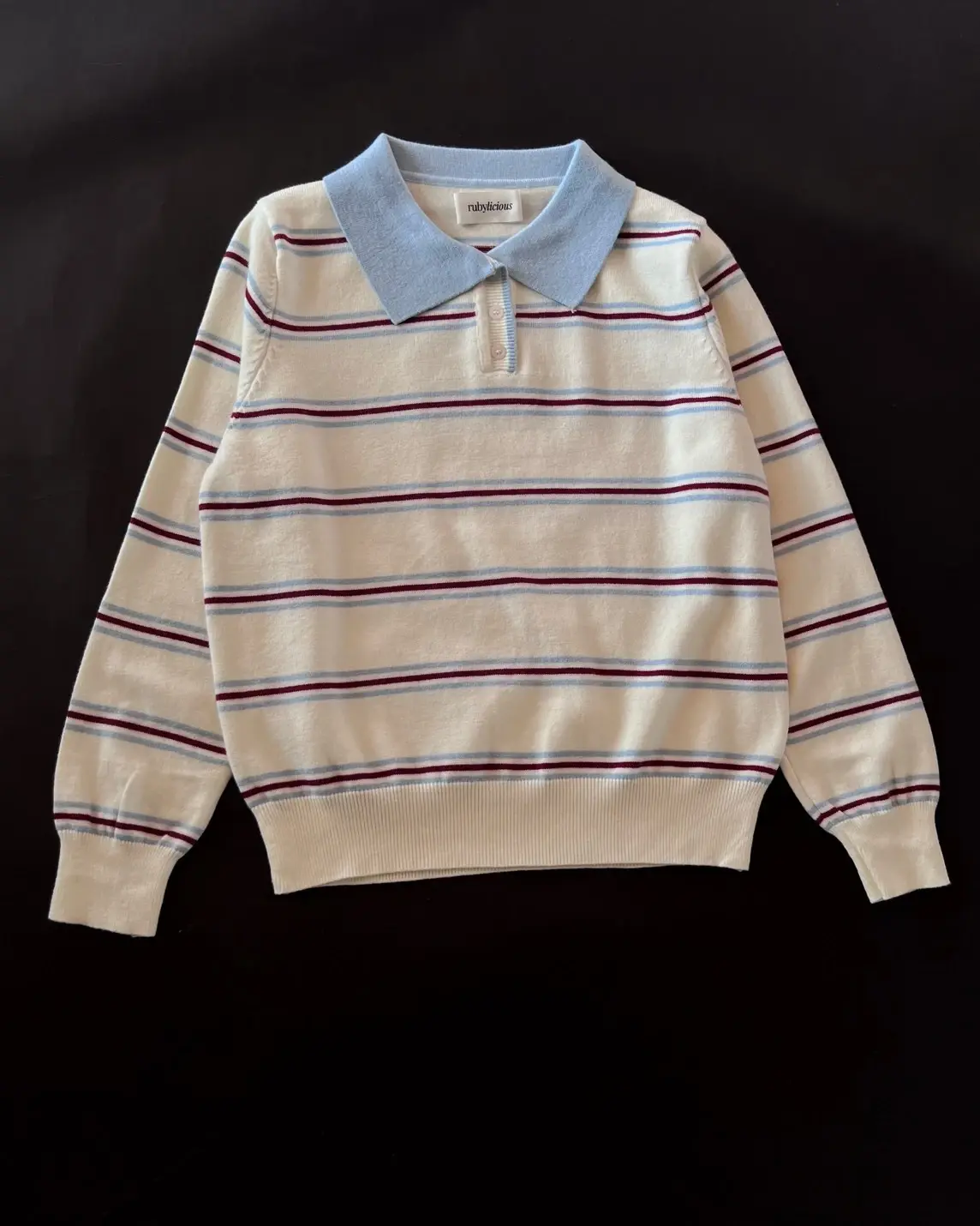 Velia Stripe Longsleeve Kode 297K Broken White - Image 2