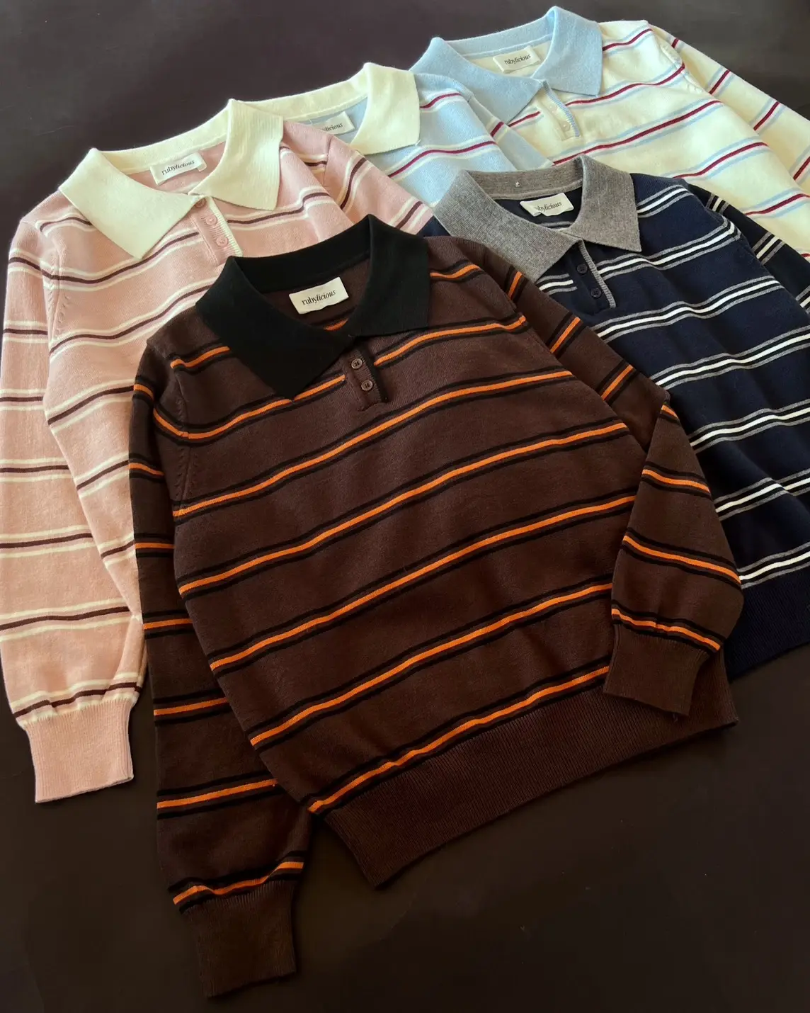 Velia Stripe Longsleeve Kode 297K Blue - Image 3