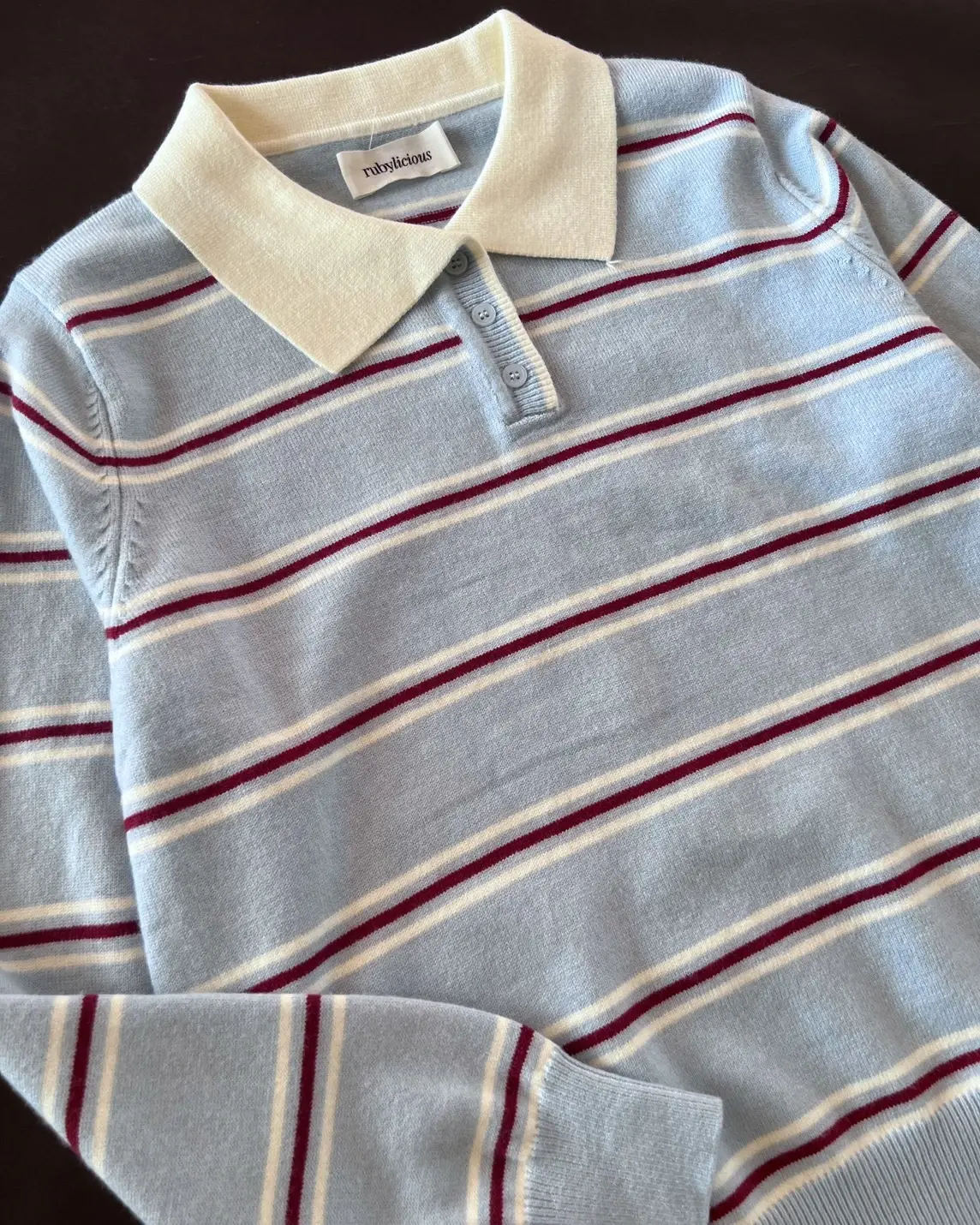 Velia Stripe Longsleeve Kode 297K Blue