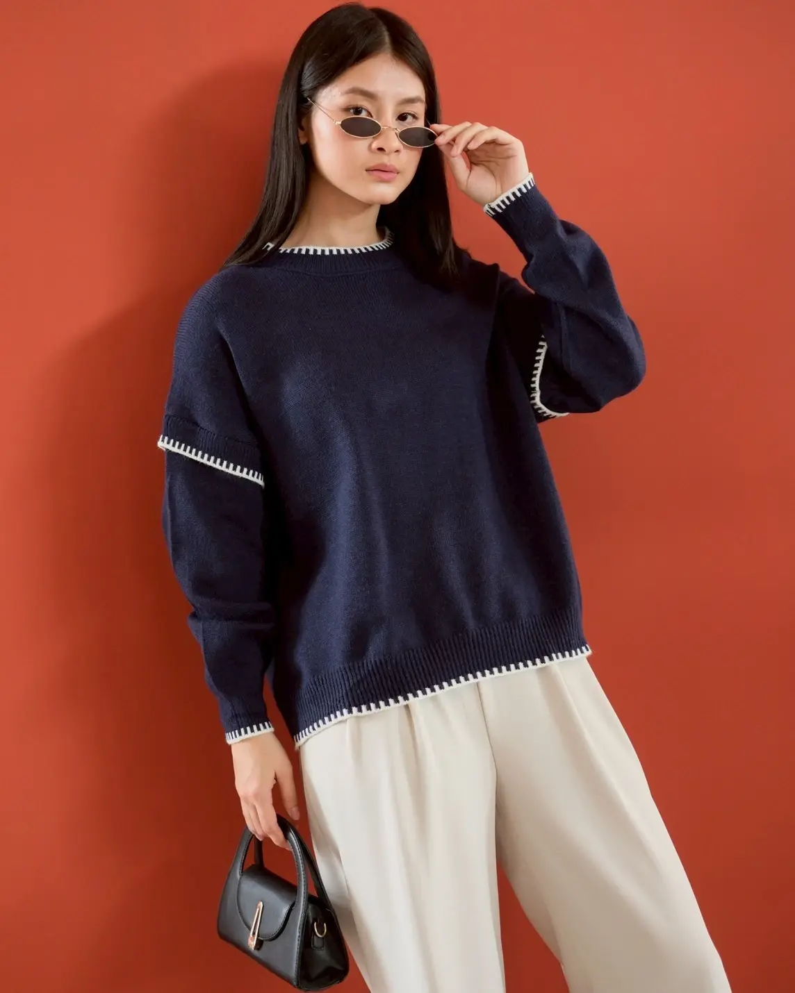 Iviana Longsleeve Kode 211L Navy
