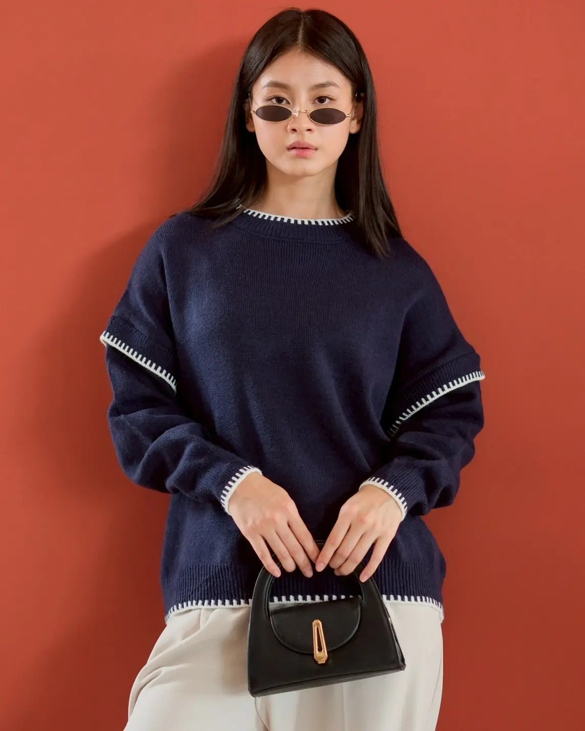 Iviana Longsleeve Kode 211L Navy - Image 3
