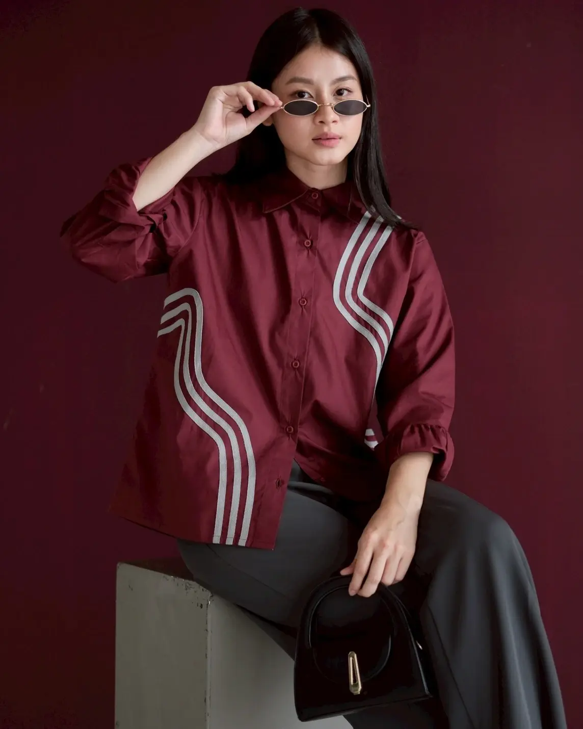 Satomi Shirt Red Cherry