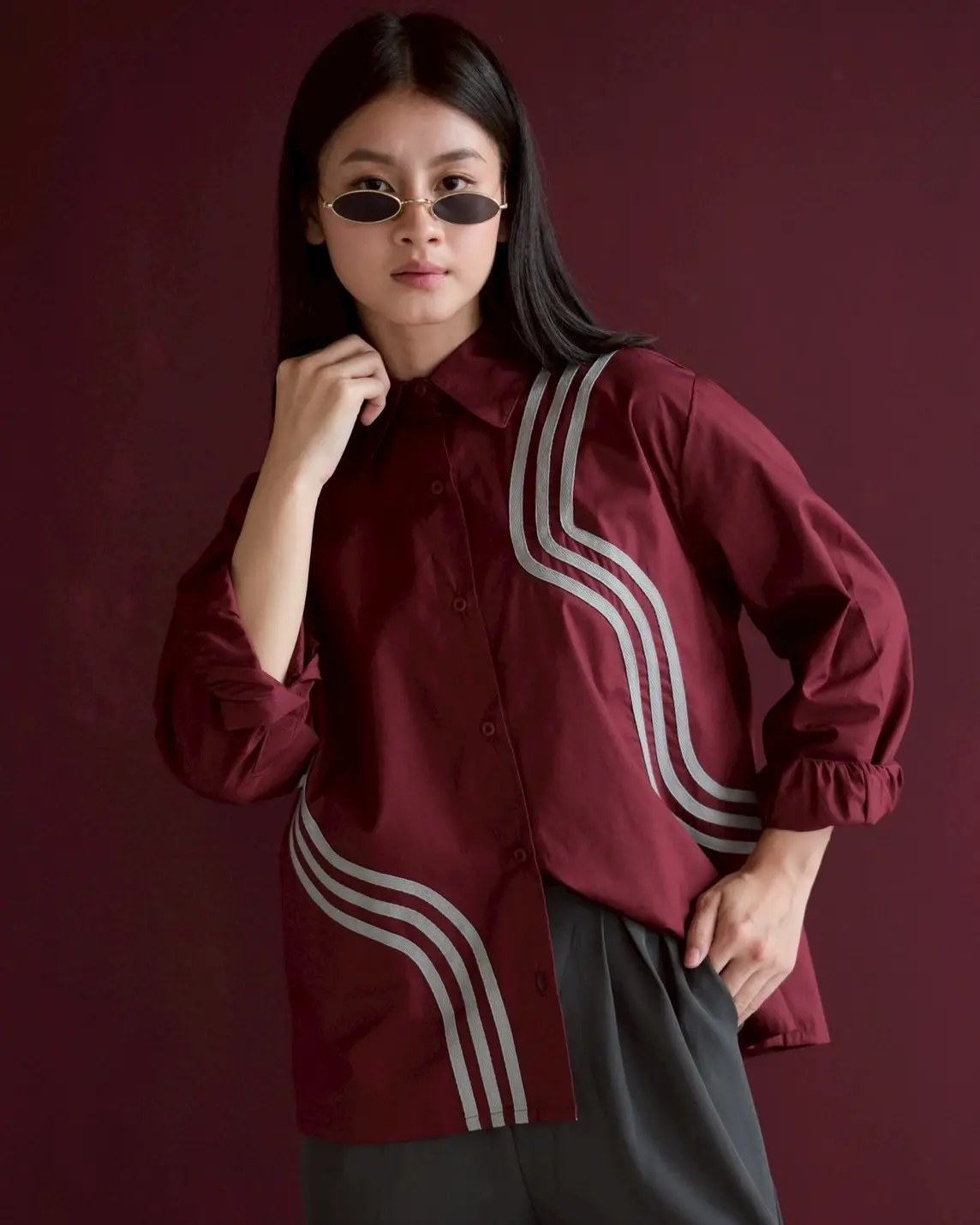 Alternative view of Satomi Shirt Red Cherry