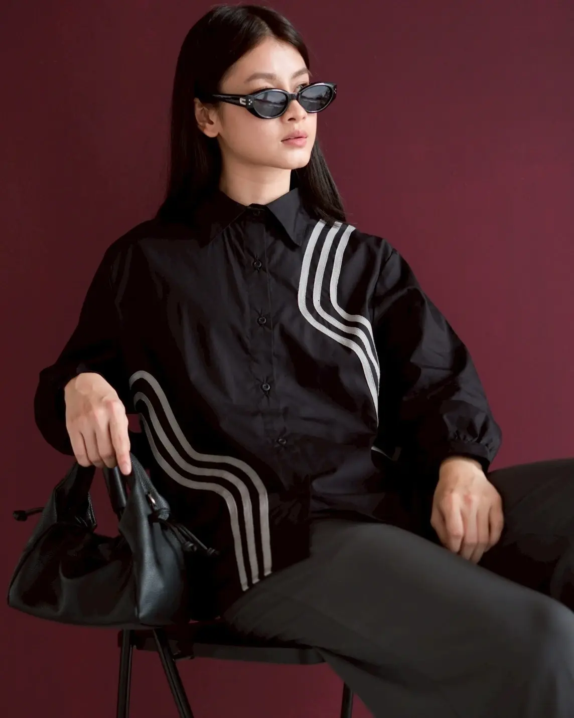 Alternative view of Satomi Shirt Black