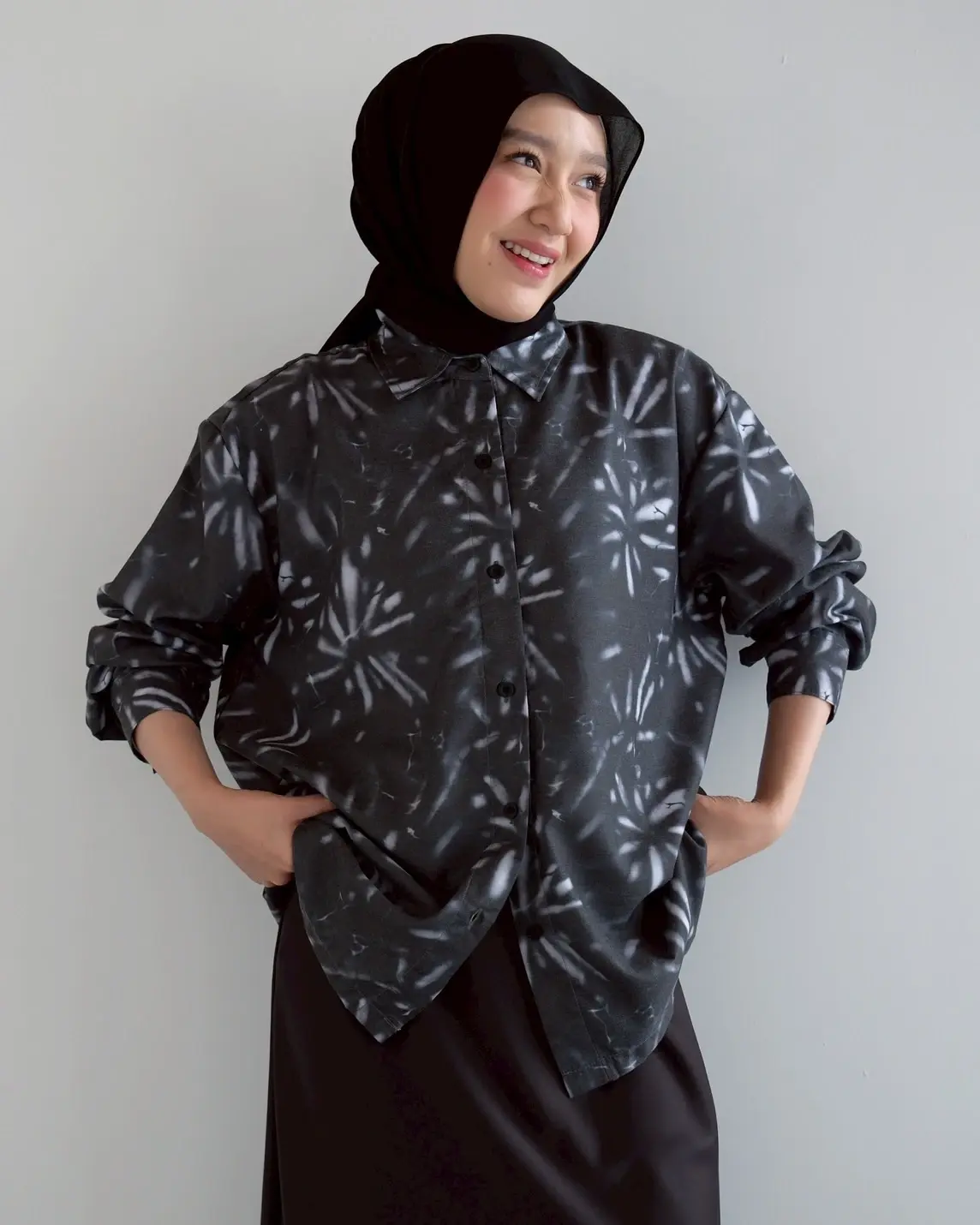 Shibori Shirt Black
