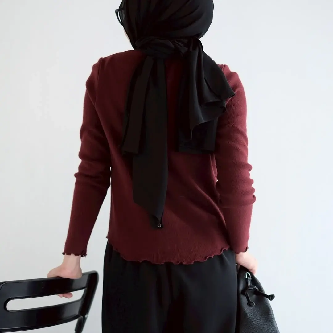 Yoela Turtleneck Longsleeve Kode 188K Maroon - Image 3