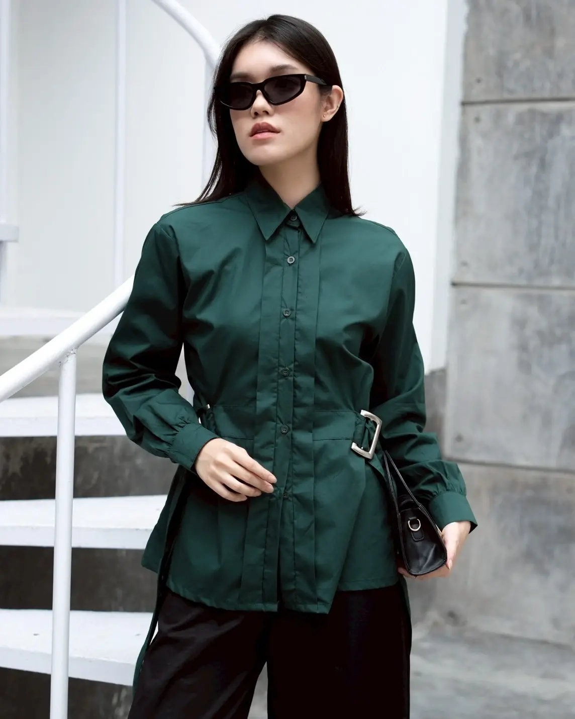Deluna Shirt Glass Green