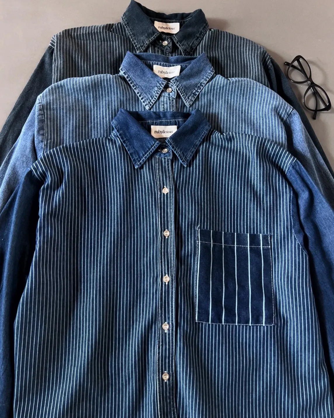 Fritzy Denim Shirt Kode 2126 Dark Blue - Image 2