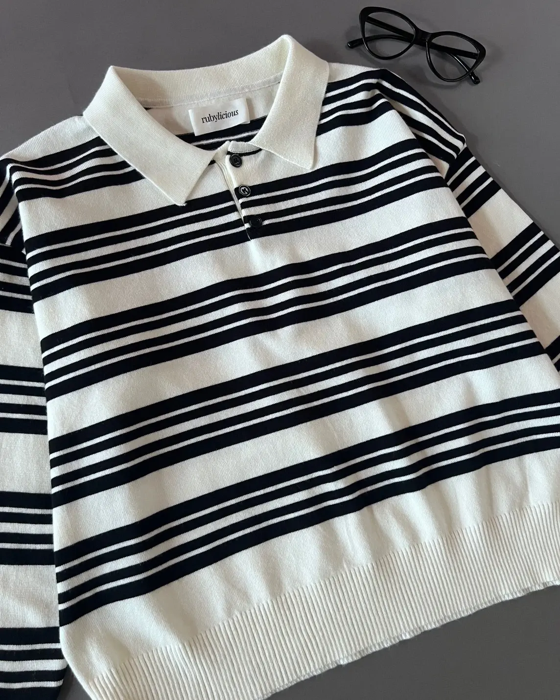 Gilda Stripe Longsleeve Kode 205L Ivory