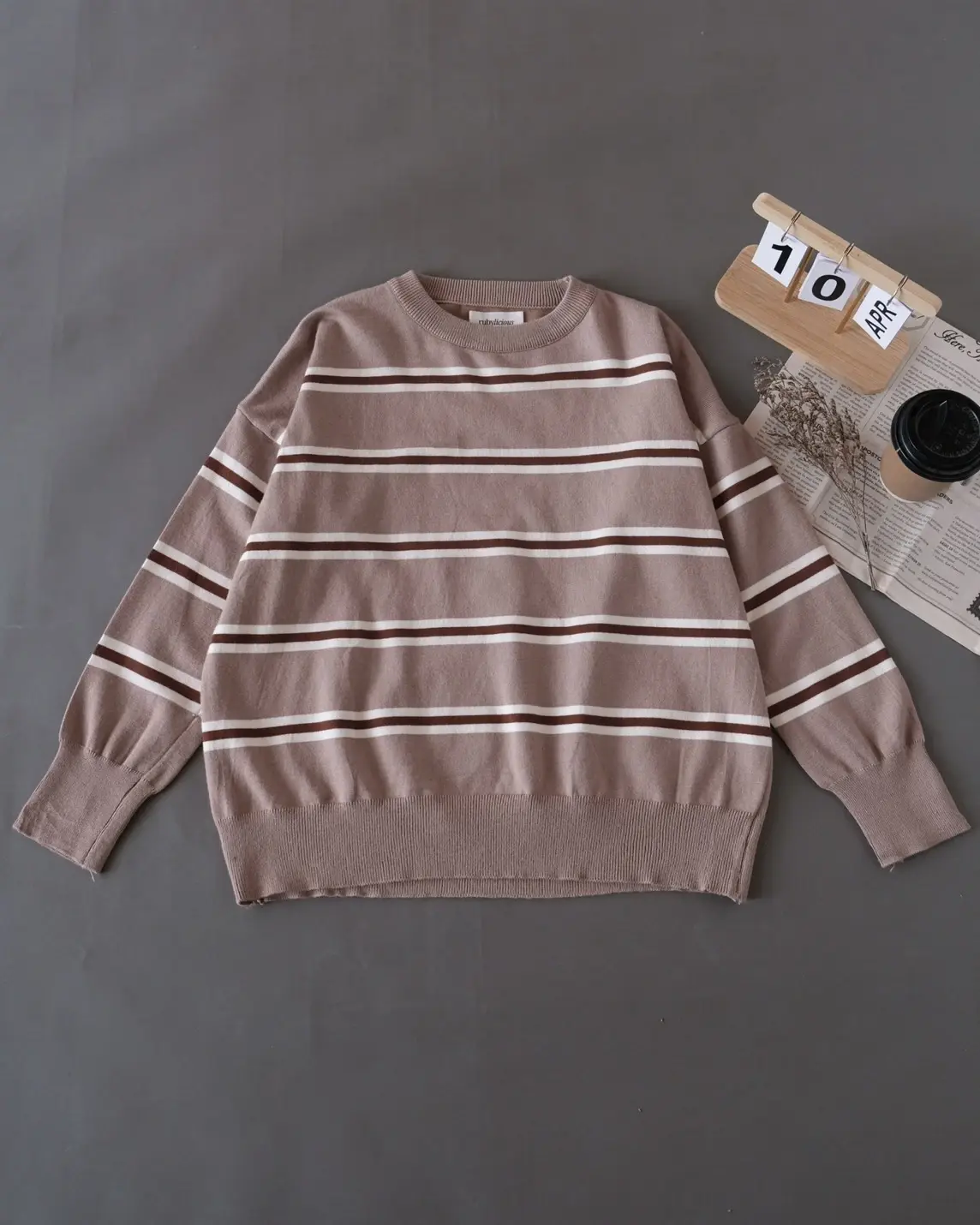 Hasera Stripe Longsleeve Kode 266L Milo