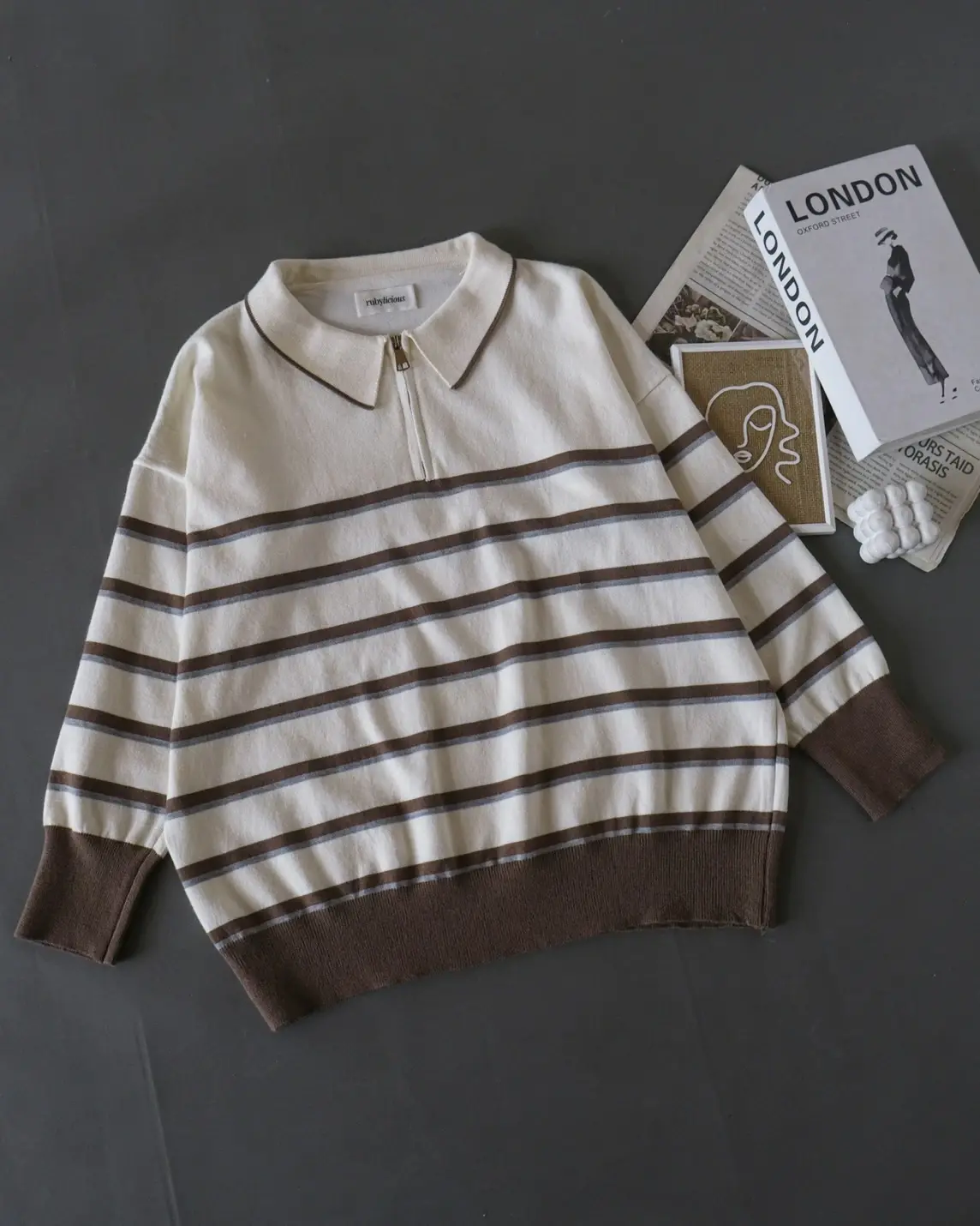 Irexa Stripe Longsleeve Kode 267L Choco