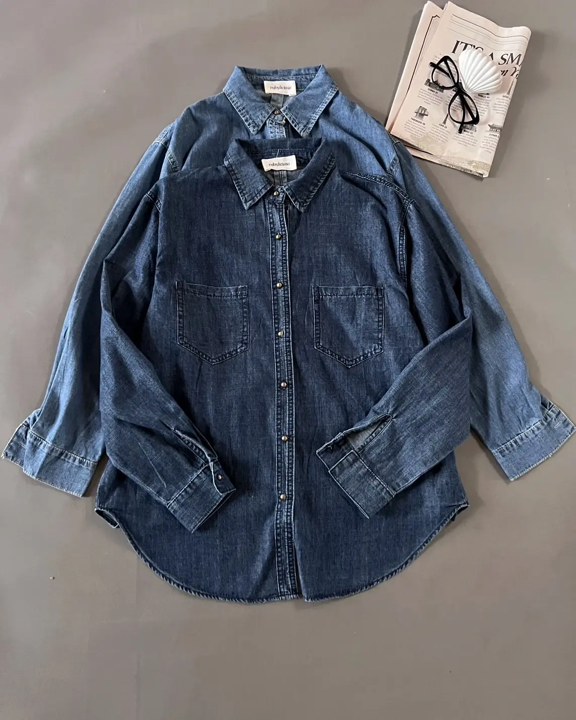 Alternative view of Kalsey Denim Shirt Medium Blue