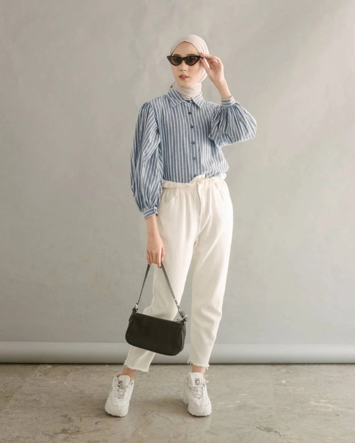 Alternative view of Saskhi Stripe Shirt Blue Denim