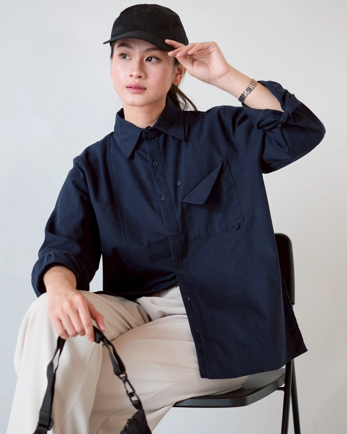 Diluma Shirt Navy - Image 3