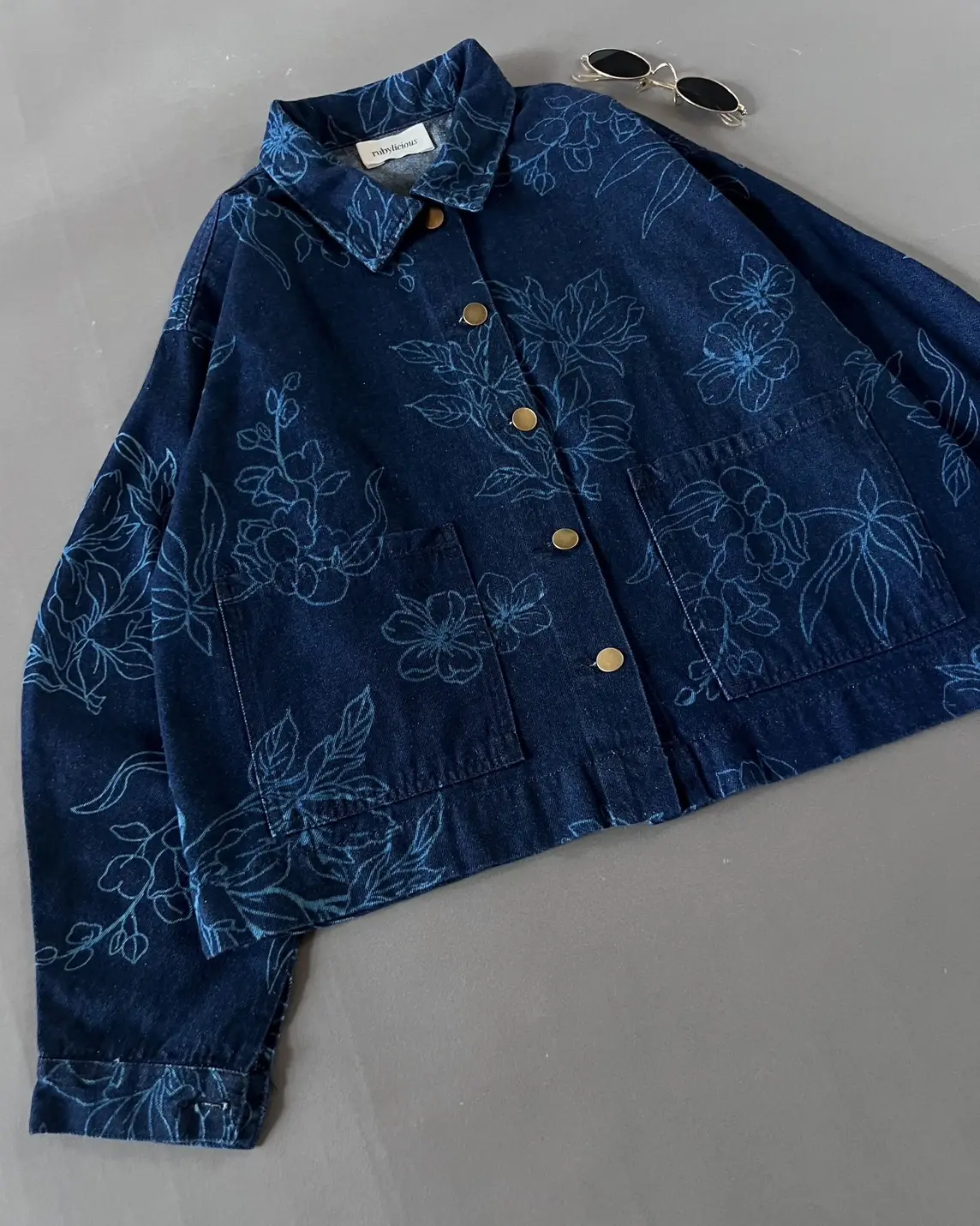 Alternative view of Eliane Denim Jacket Kode Ps1029R Dark Blue
