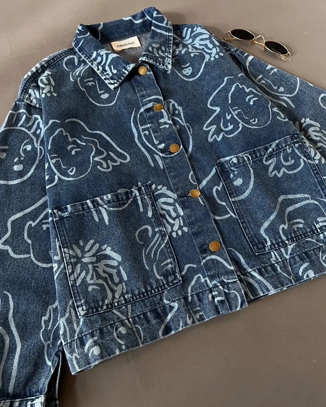 Franka Denim Jacket Kode S1036 Medium Blue - Image 3