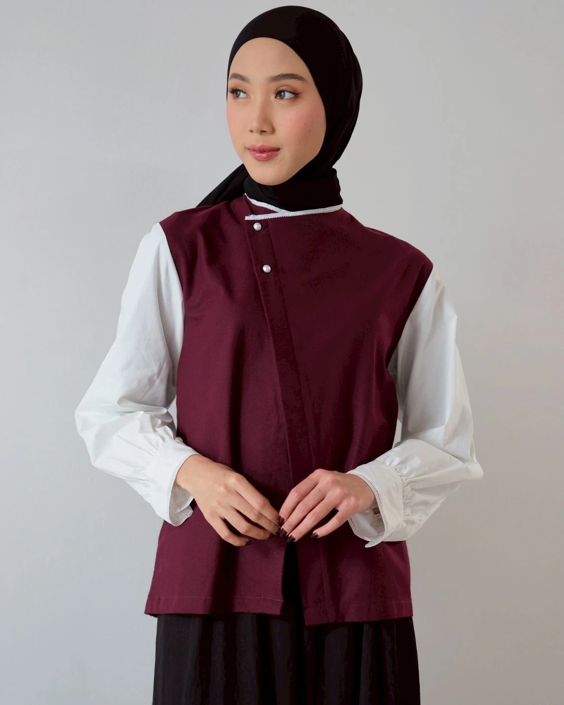 Gileth Blouse Burgundy