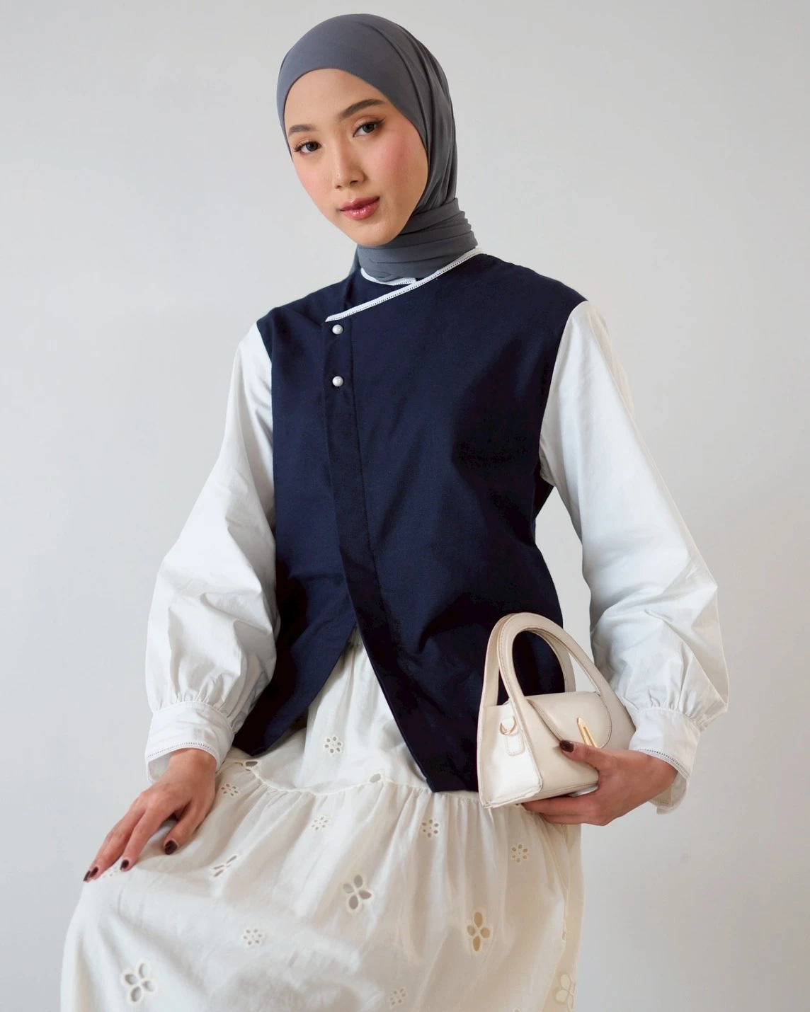 Gileth Blouse Navy